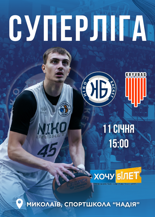 БК НІКО-БАСКЕТ  - БК КРИВБАС (11.01)